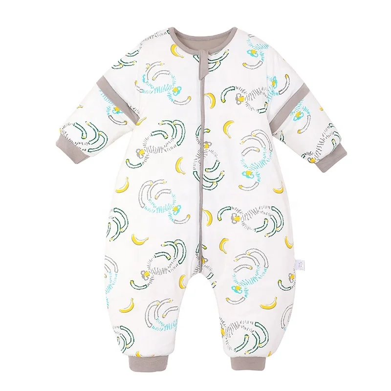 

New design wholesale removable long sleeves cotton baby sleeping bag