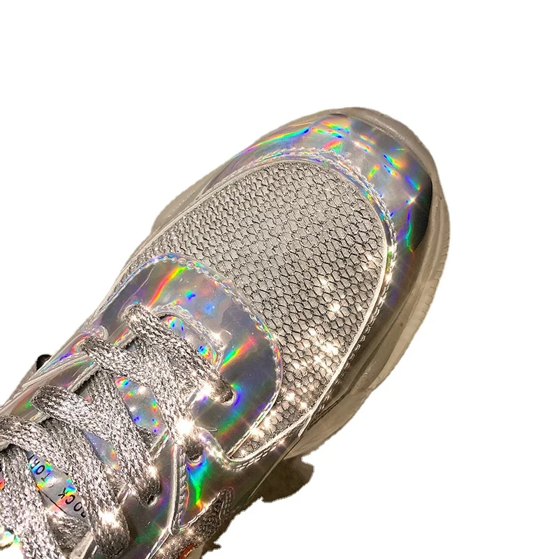 

Best price superior quality women's transparent slope heel summer thick sole sports shoes