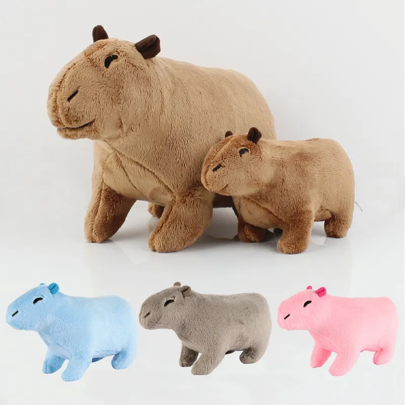 

Cute Simulation Capybara Rodent plush toy Cartoon Animal Plush Capybara Soft Cuddly toy Stuffed Capybara
