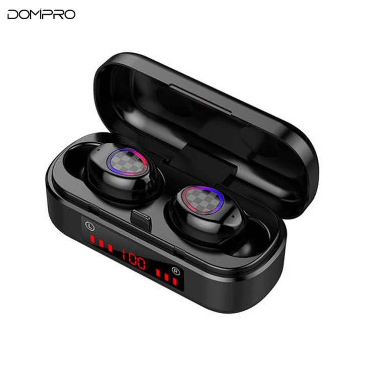 

Luxury Design Factory Price LED Display TWS Earbuds Sport Handsfree Stereo Noise Cancelling Headset Headphone Earphone