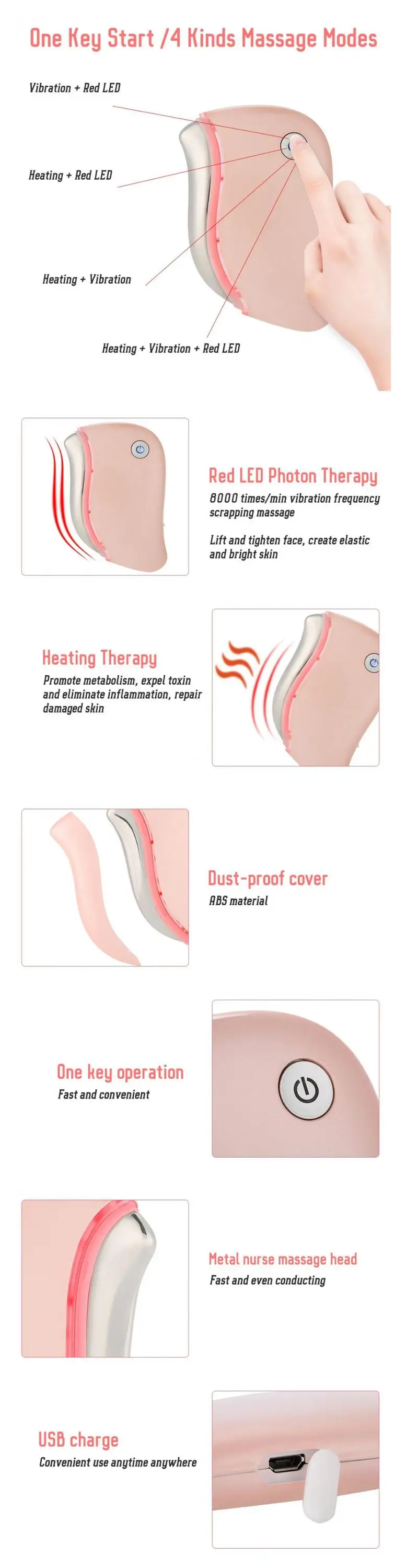 heated electric gua sha massager