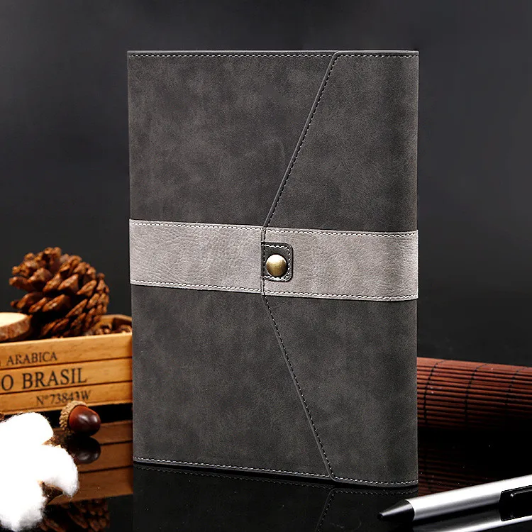 New style fashion custom print PU leather a5 hardcover personalized journal notebook