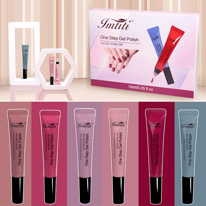 

IMTITI Amazing One Step Gel Polish No Base No Top Coat 3 in 1 UV Gel Nail Polish