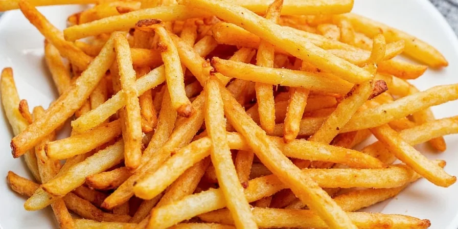 Bowl of golden fries dusted with various homemade seasonings