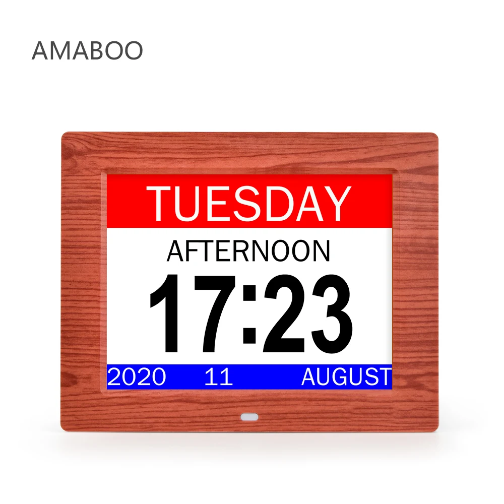 

Small Size Electric Timer Alarm Parts Color Change Bruno Alzheimer E For Home Table Use Display Digital Clock And Calendar, Black/white/wooden/drawing