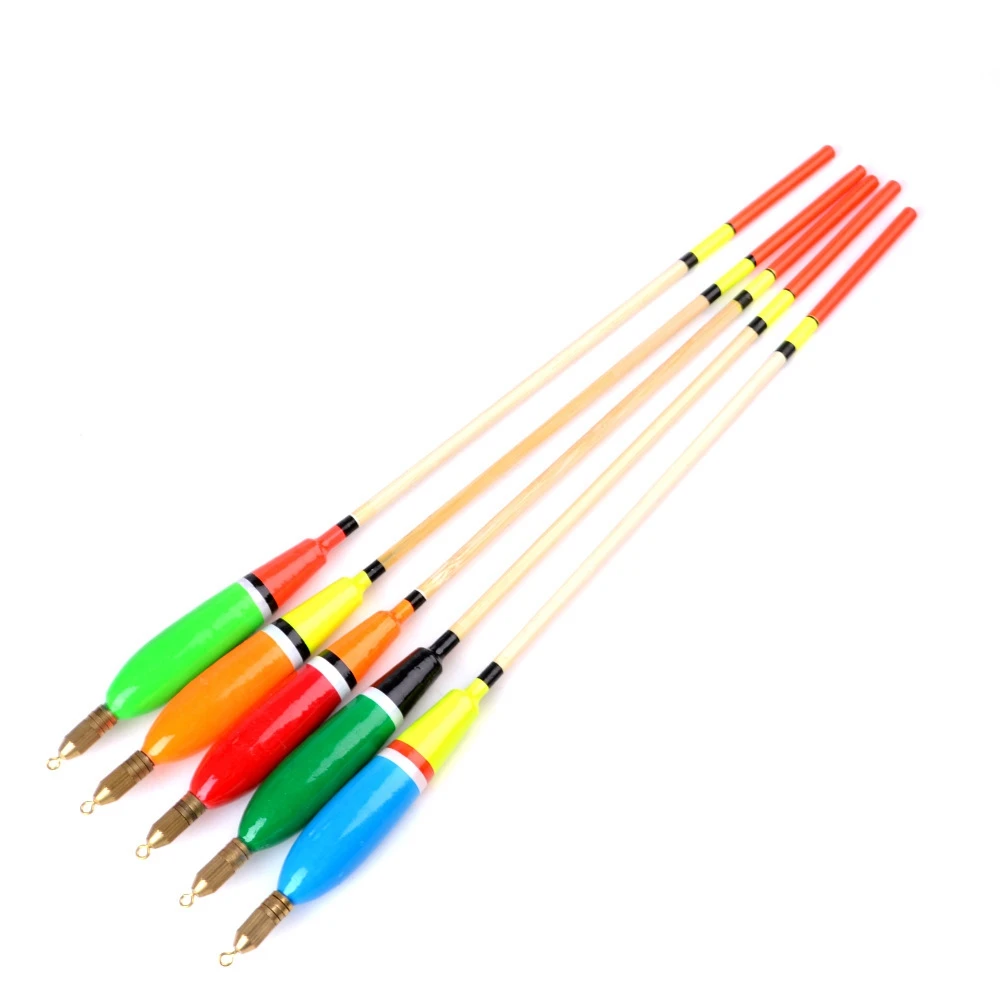 

5 PCS LOT 3+2g 4+2g 5+2g 6+2g Balsa Rock Fishing Floats with swivel and sinker