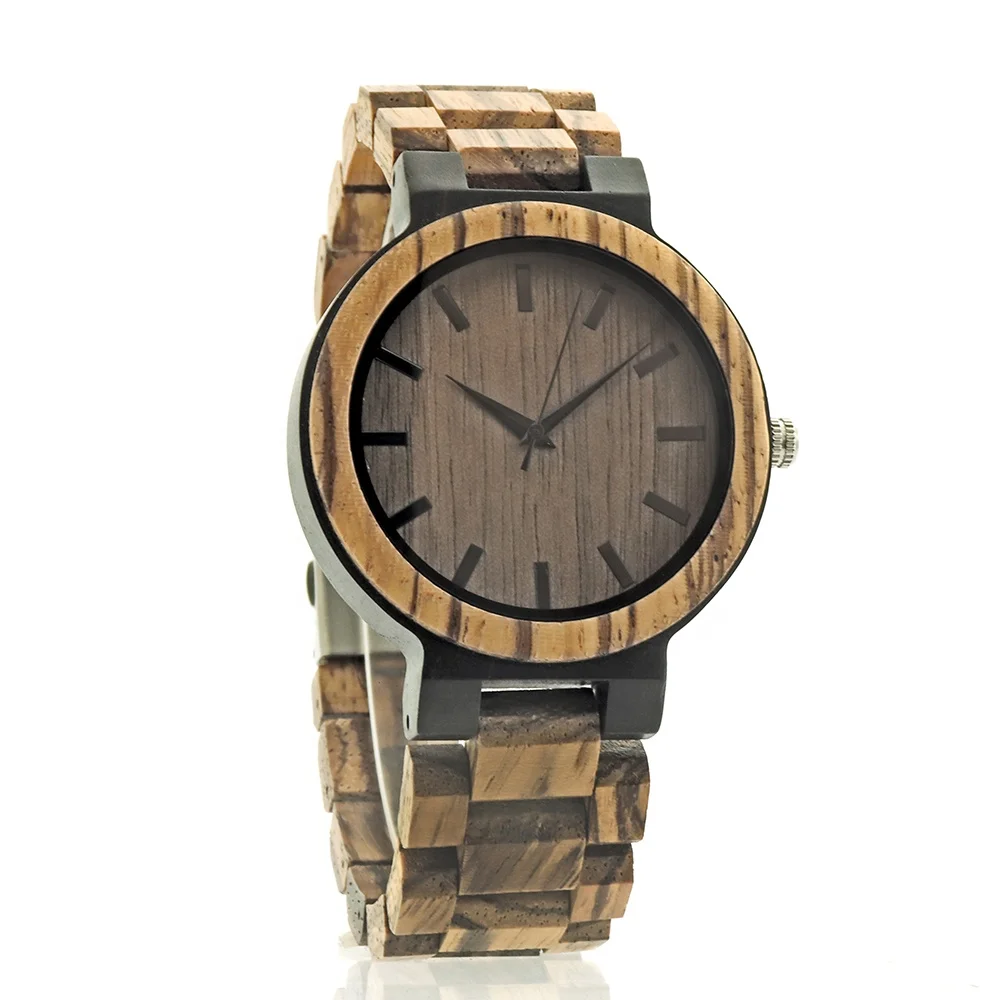 

Retro relojes hombre holz wood watches men casual brand logo wristwatches