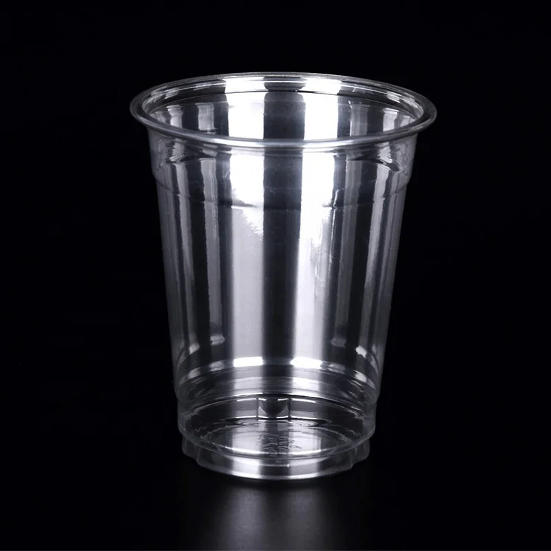 
PET Clear Plastic Drinking Cup Juice Disposable Cup 12oz 