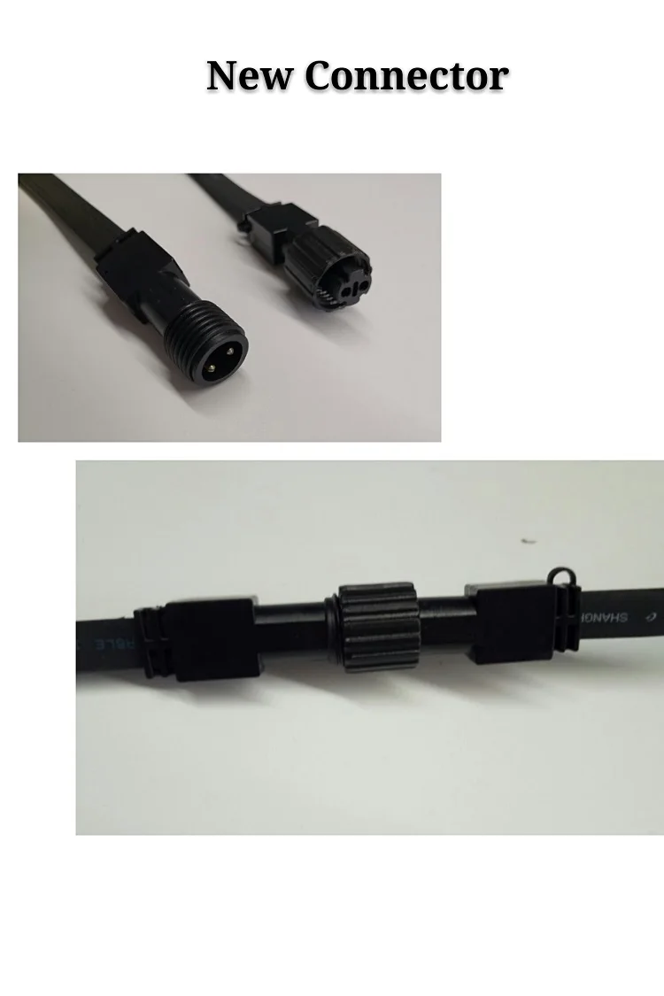 IP65 Outdoor commercial HO5RNF cable 2x1.5mm e27 socket 50m waterproof festoon belt light b22 festoon bulb