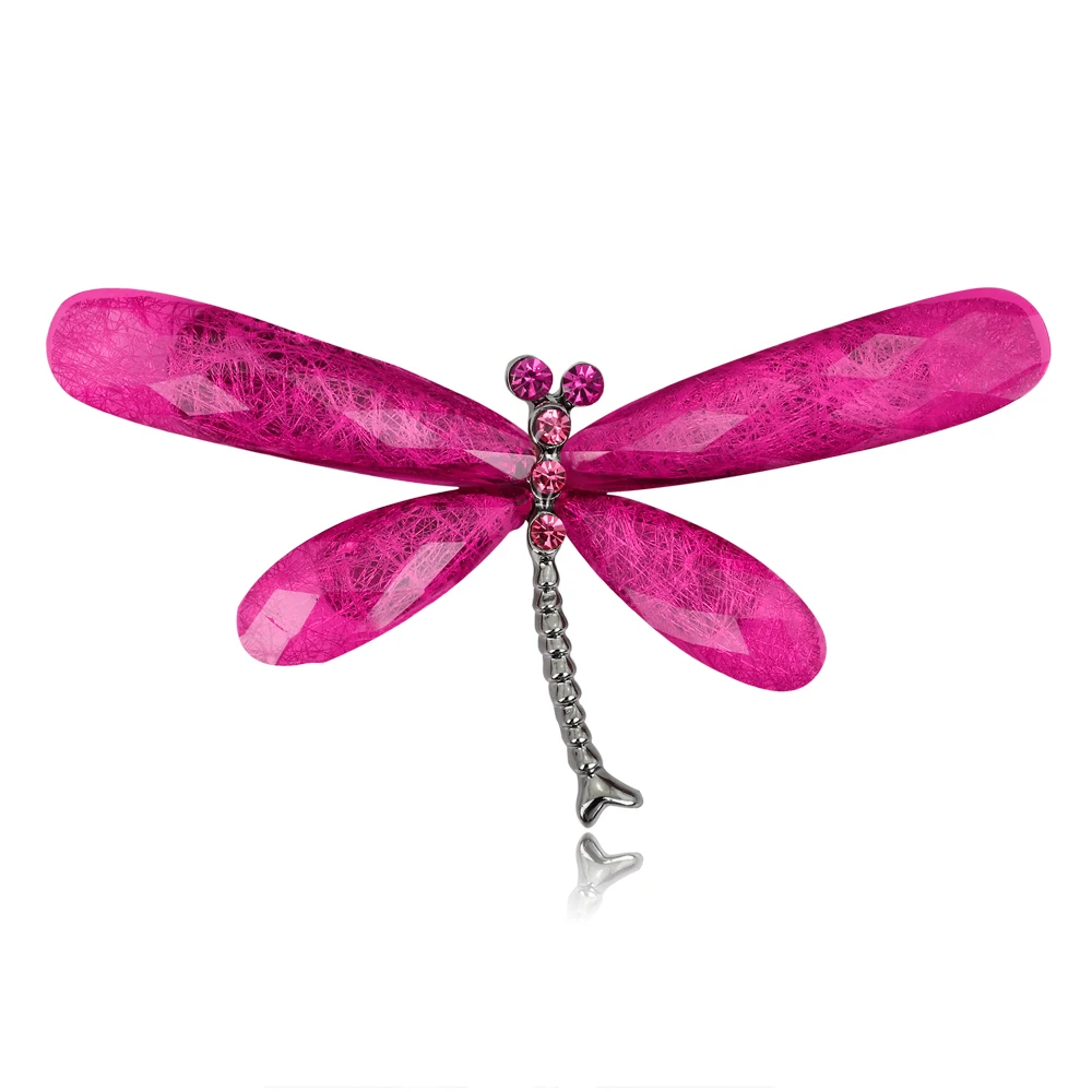 

Fashion Top Quality Crystal Dragonfly Brooches for Women Jewelry