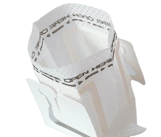 

heat seal 74*90mm empty Non woven eco-friendly material drip hanging ear coffee filter bag