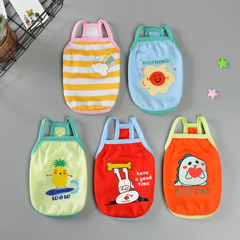 

Cartoon cute pet puppy designer custom cat tshirt summer clothes, As pictures
