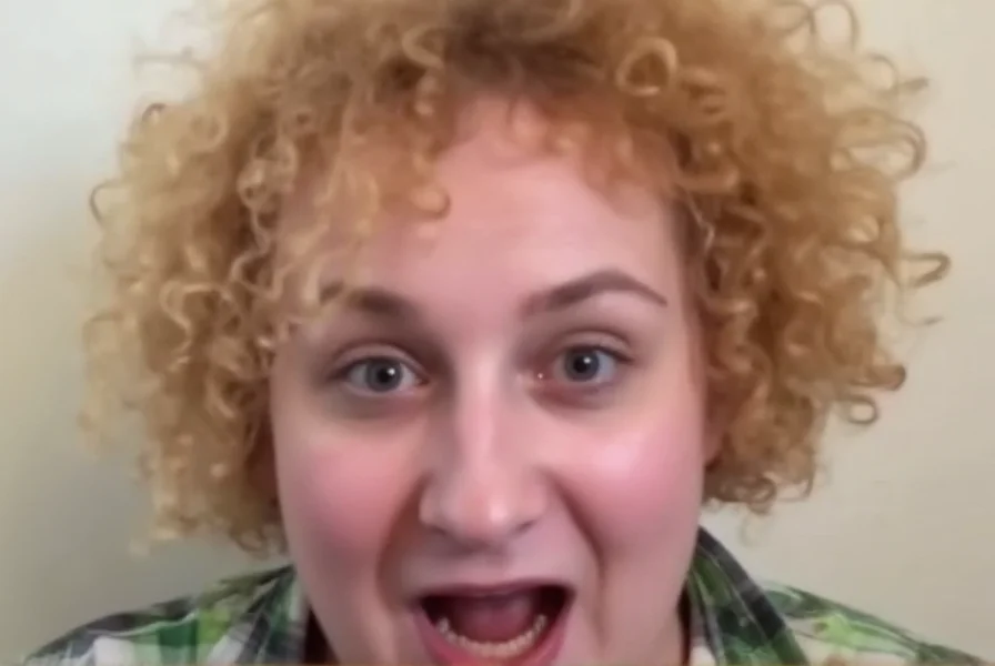 GloZell Green attempting cinnamon challenge with spoon, genuine reaction, YouTube video still