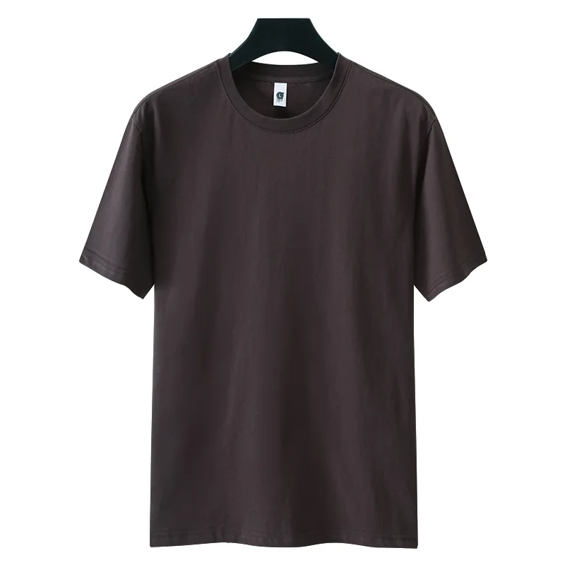 Wholesale 240GSM 26Colors 100% Cotton Men's Oversize Blank Casual T-shirt Custom LOGO