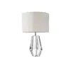 Newest High Quality Four-Sided Slotted Crystal Table Lamp Nickel Finished For home Decor