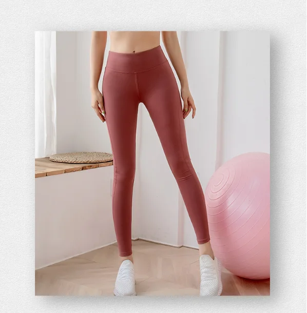 

New Solid Color High Waisted Leggings Women Ladies Yoga Pants tiktok leggings squat proof leggings spring activewear