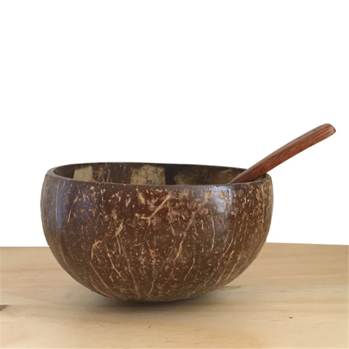 

manufacturer supply eco friendly bowls organic Coconut shell spoons and coco bowls, Natural