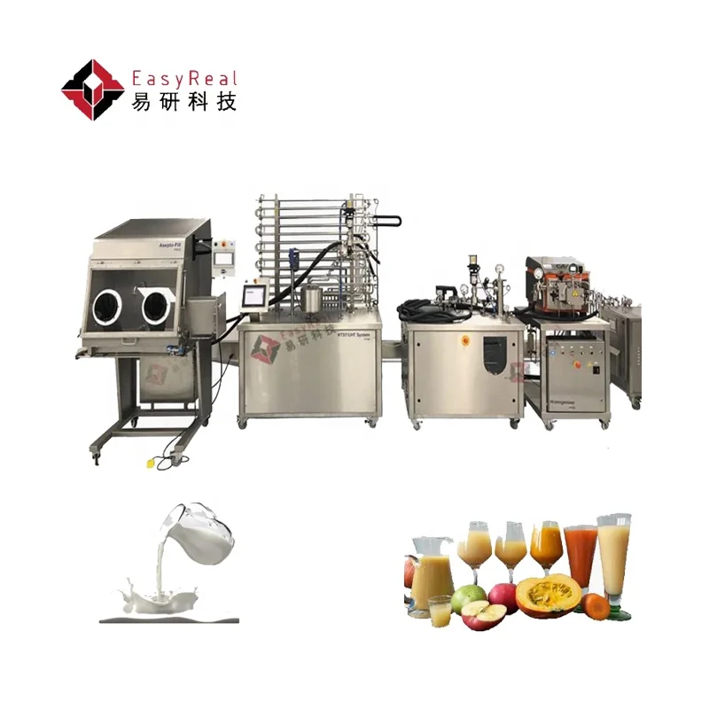 
Lab Mini UHT Sterilizer Line Sterilization Machine Small Scale UHT Milk Processing Plant for Sale 