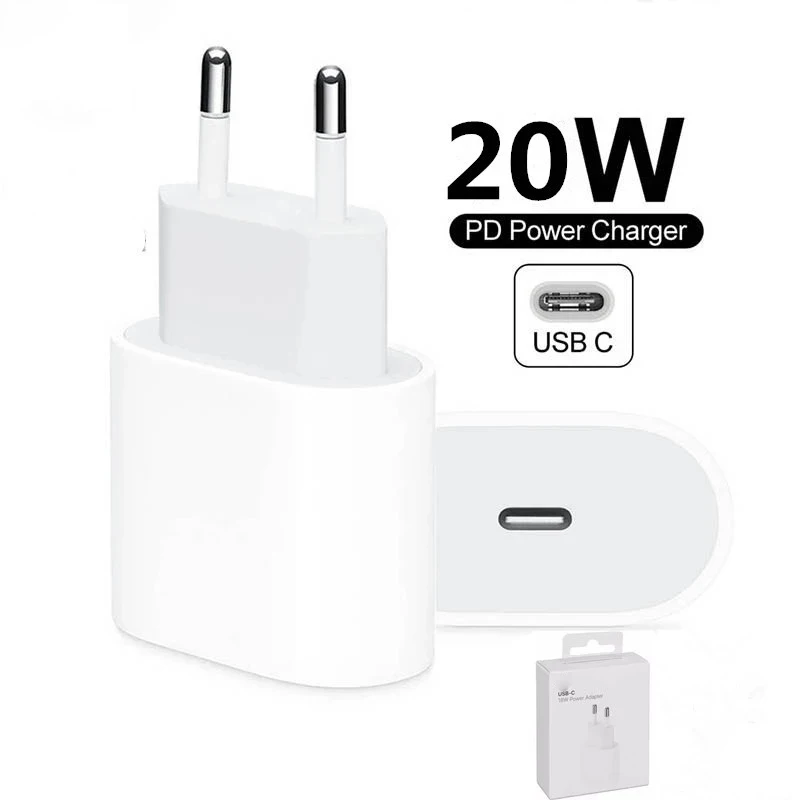 

Original 20W PD Power Adapter Charger For apple iPhone 12 Pro Max Mini USB-C C2L Fast charger Type C QC4.0 for iphone 11 XS