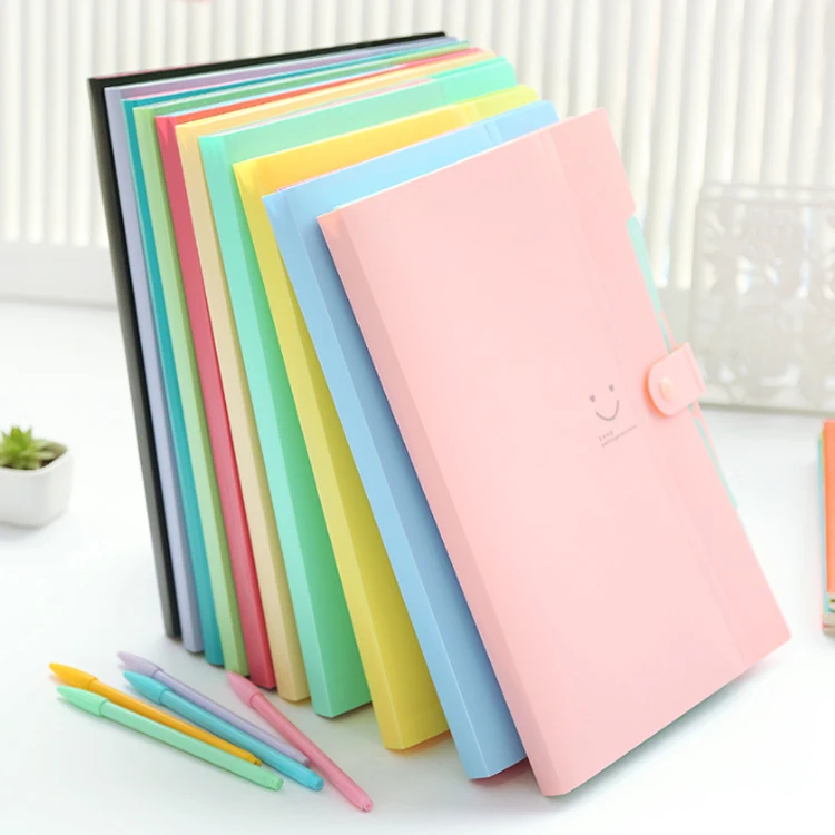 
Multifunction Colors PVC File Folders A4 Size Expandable Stationery Office File Holder  (62455649510)