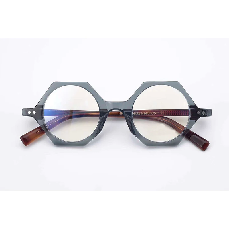

New 2020 Mens Optical Frames Personality Hexagon Frames Optical