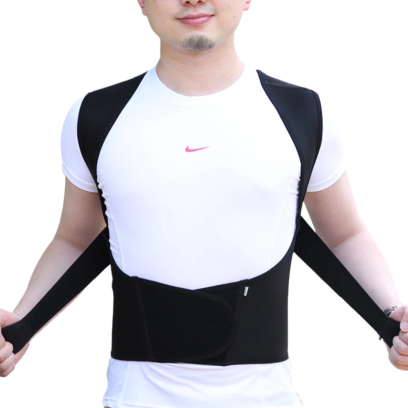 

Hot sale Posture Corrector Back Brace to Correct Posture Back Posture Lumbar Support Belt, Black