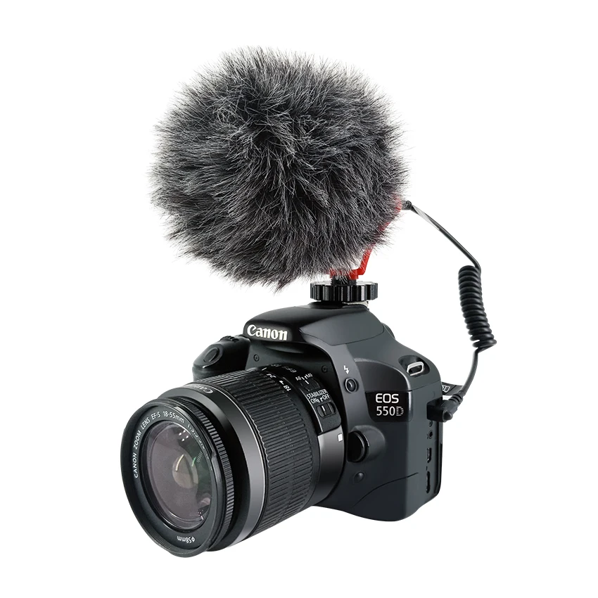 

2020 ACEMIC Mini Video Record Microphone on DSLR Camera Smartphone Cardioid Condenser Mic Youtube Vlogging Mic for iPhone CAM50, Black