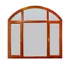 Foshan wooden color aluminium alloy casement window