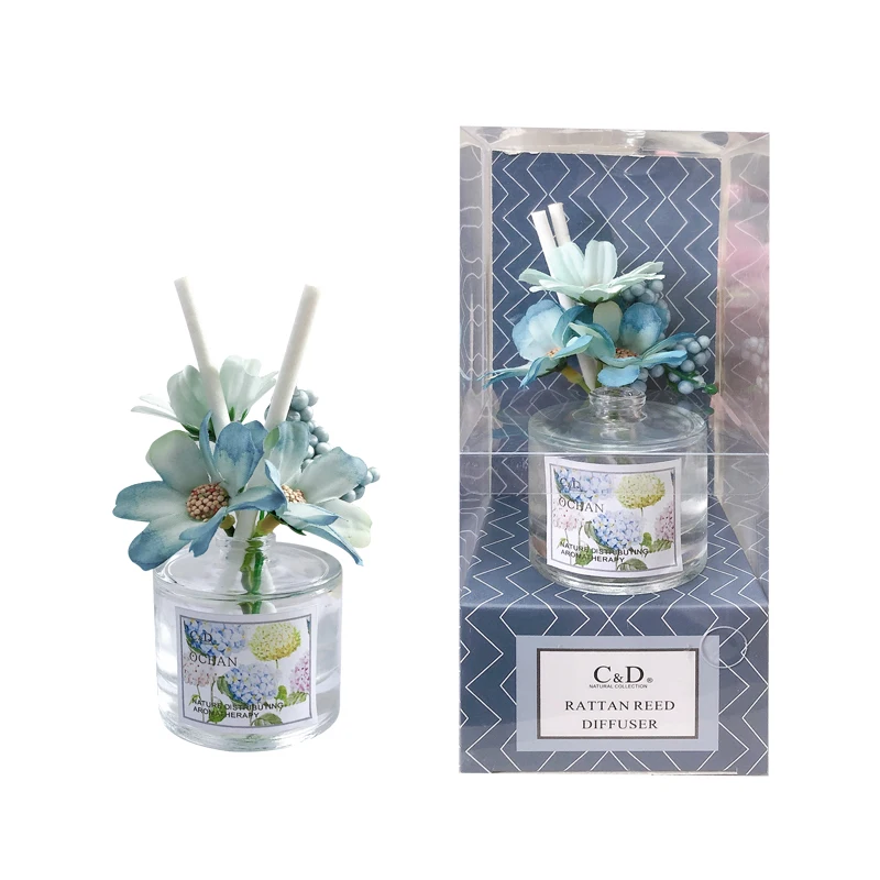 

C&D 100ml hot selling home decoration ceramic vase essential oil reed diffuser