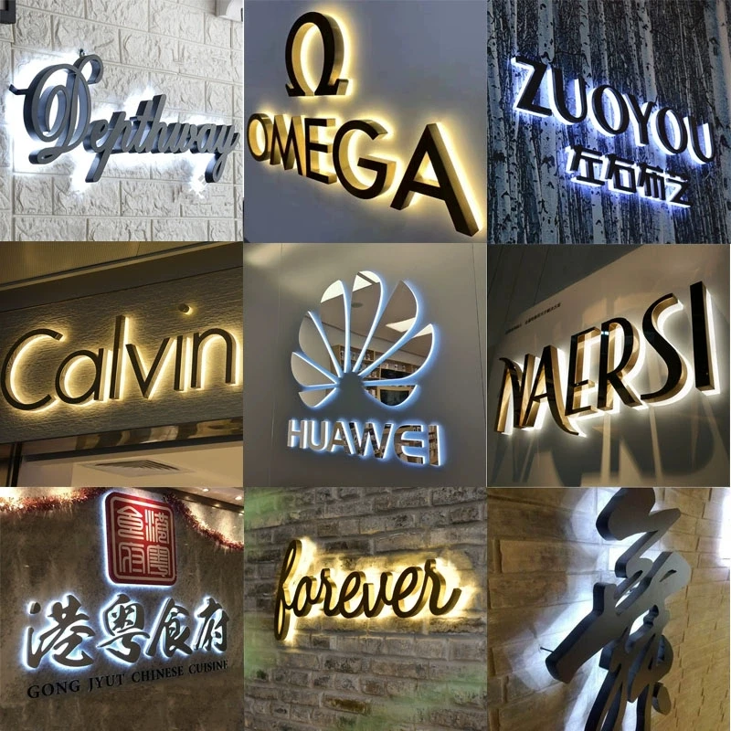 3d letters custom logo signs acrylic