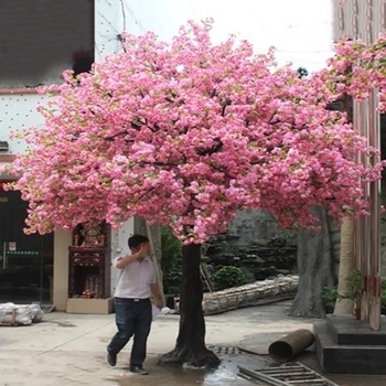 Japonais Fleurs De Soie Rose Grand Extérieur Arbre De Fleur De Cerisier Artificiel Pour La Décoration De Mariage Buy Arbre De Fleurs De Cerisier