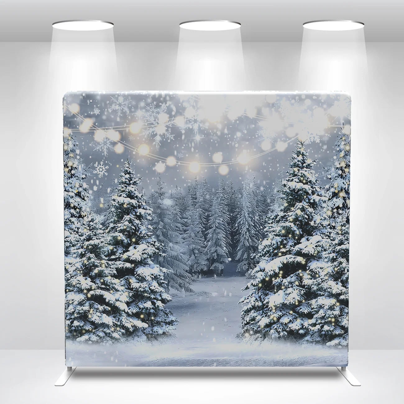 Custom Fabric Merry Christmas Holiday Photo Booth Backdrop Cover