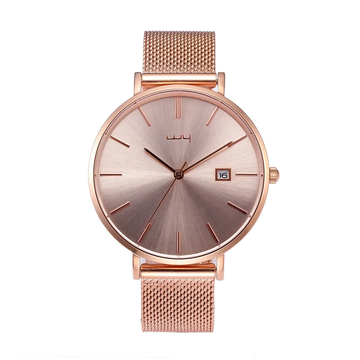 

WY-146 Unisex latest design minimalist watch Mesh Strap Women Dress watches