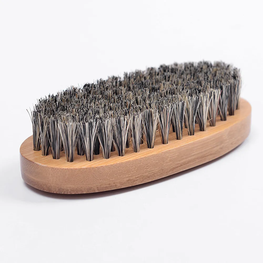 
Natural Boar Bristle Beard Brush For Men Bamboo Face Massage That Works Wonders To Comb Beards and Mustache Drop Shipping 
