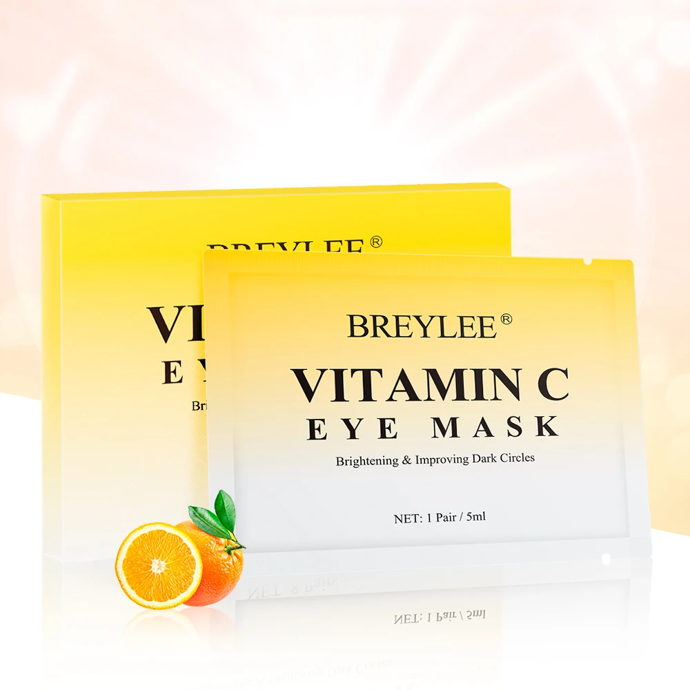 

BREYLEE Vitamin C eye serum mask brightening under eyes serum 8 pairs free shipping