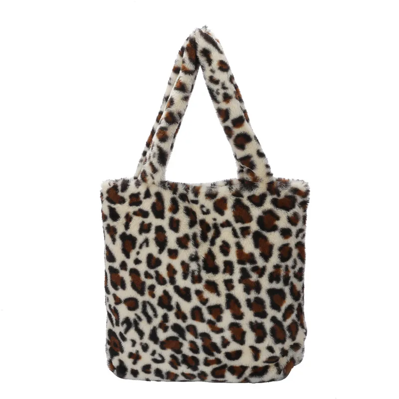 

Hot Winter Fur Purses And Handbags Women Hand Bag Shopping Tote Bags Warm Fur Handbags For Ladies