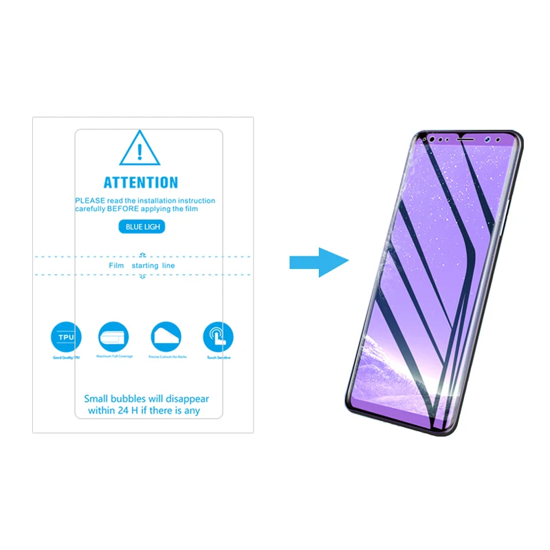 

0.14mm Anti-fingerprint Mobile Screen Guard Anti-blue Light Screen Protector for Hydrogel Screen Protector Cutter Plotter