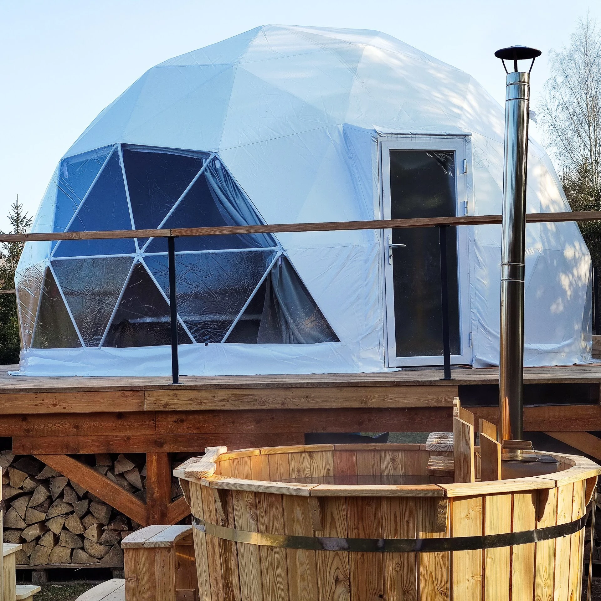 

6m Geodesic Igloo Dome Suite with Insulation for Luxury resort