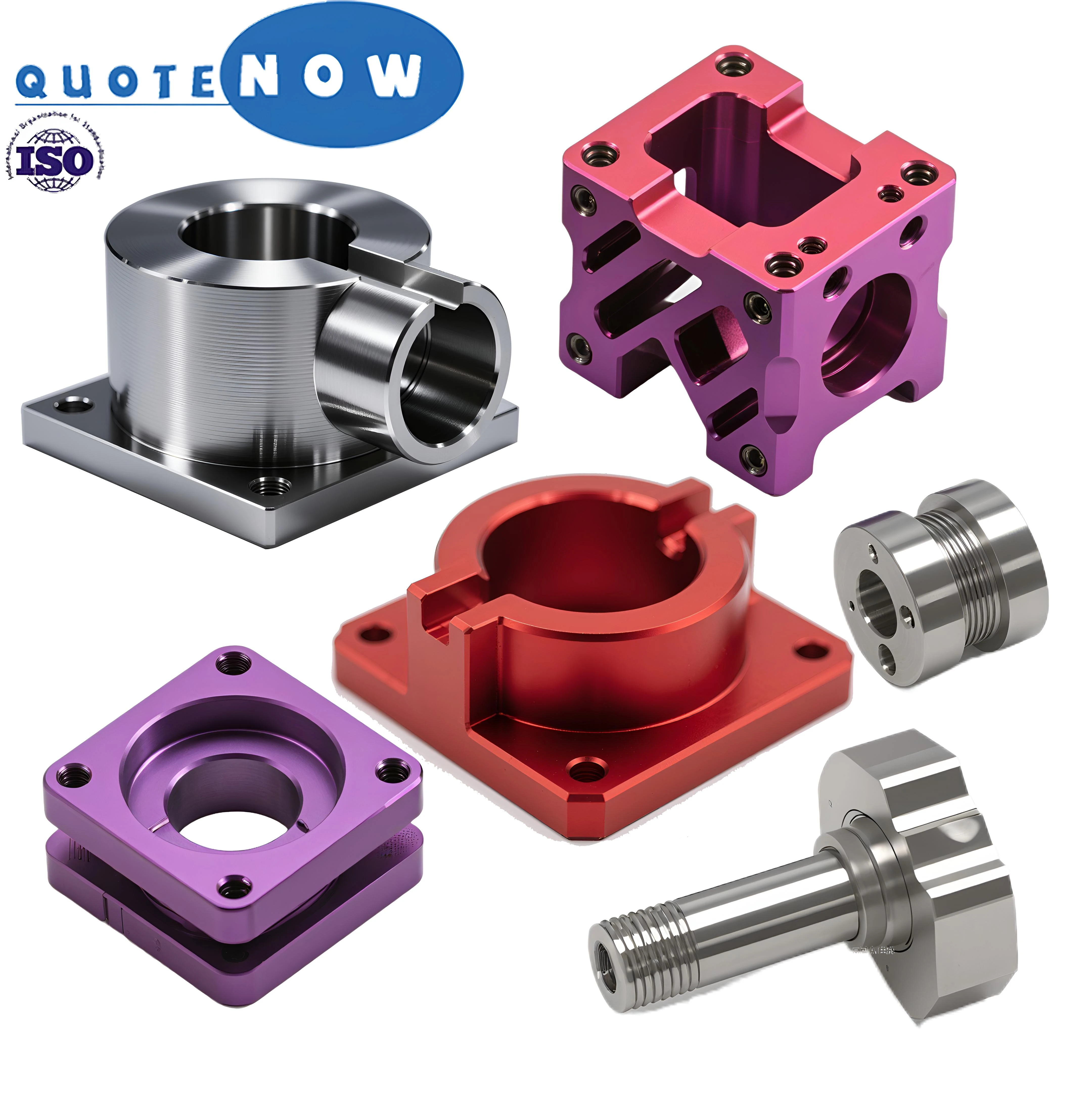 5 Axis CNC Manufacturing Services Milling Turning Machining Aluminum Alloy  Anodized Precision Machining  Parts Service