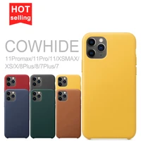 

Original genuine Cowhide leather phone case design custom gift Wholesale for apple iphone11 11pro 11promax 8plus 7 phone case