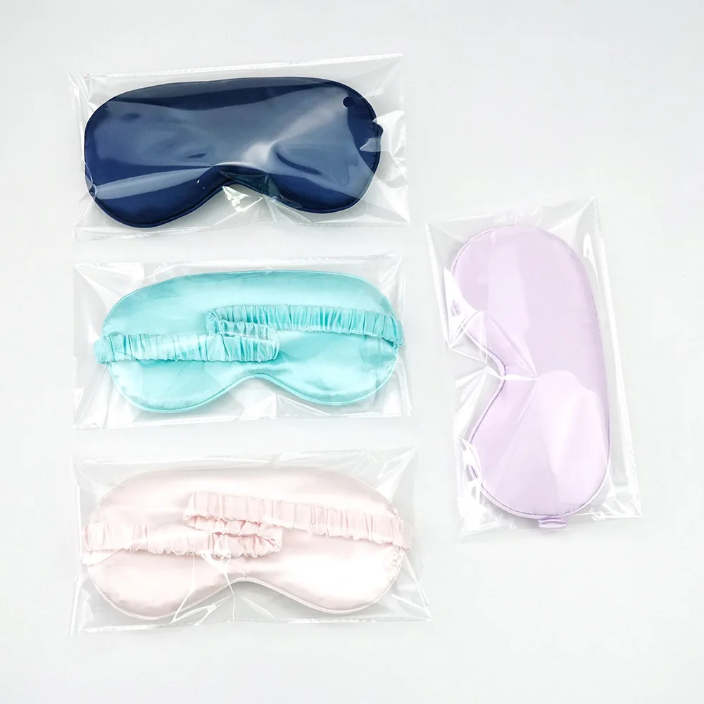 

Ins and Amazon Hot selling Wholesales Soft Silk Reusable Cute Sleeping Eye Mask, Pink, blue , green, white, blue, gold