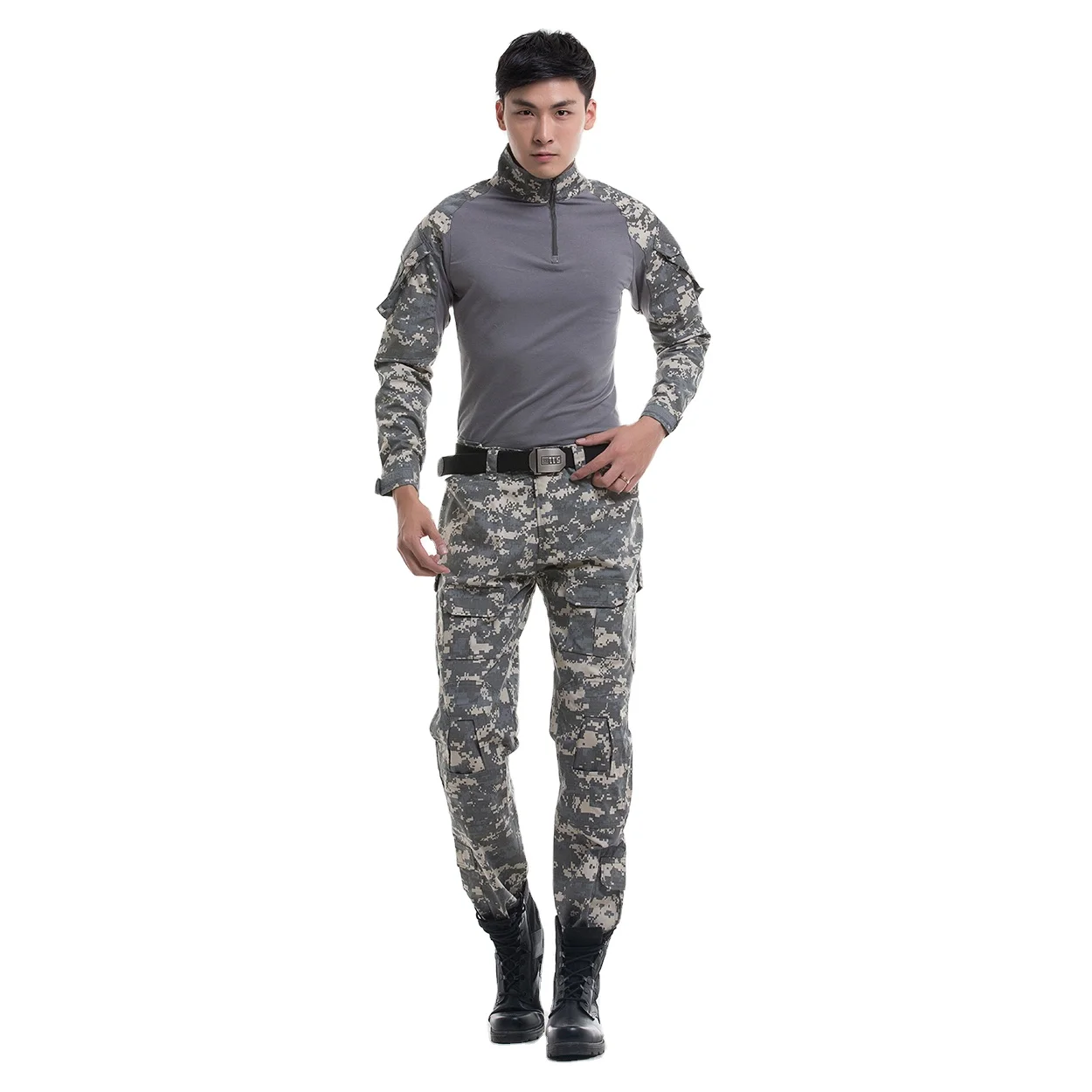 

Mens Track Sets Camouflage Hunting Suit For Men Military Suit American Combat Clothing Frog Suit military t-shirt camouflage, Black cb acu ocp etc / accept customized color