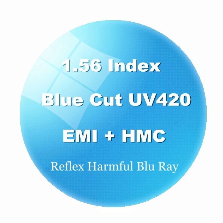 

Optical Lens Manufacture Cr39 Blue Blocking Lens 1.56 Blue Cut UV420 HMC Eyeglasses Lenses Prescription Lens