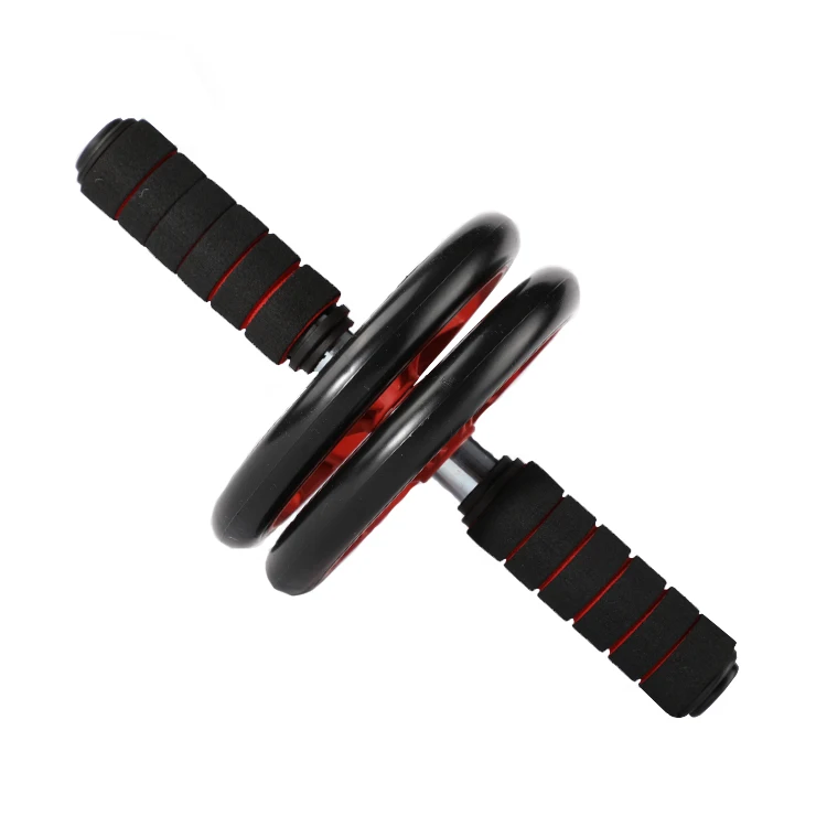

Anti Slip Hot Sale AB Wheel Roller Double Wheel Roller for Home Muscle Training Fit Equipment Indoor Exercise, Green, red, blue, black, black-red