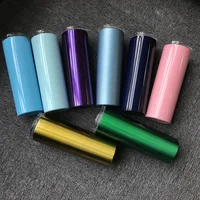 

20oz stainless steel skinny tumbler cup double wall insulated tumbler with lid and straw insulated skinny tumbler cups