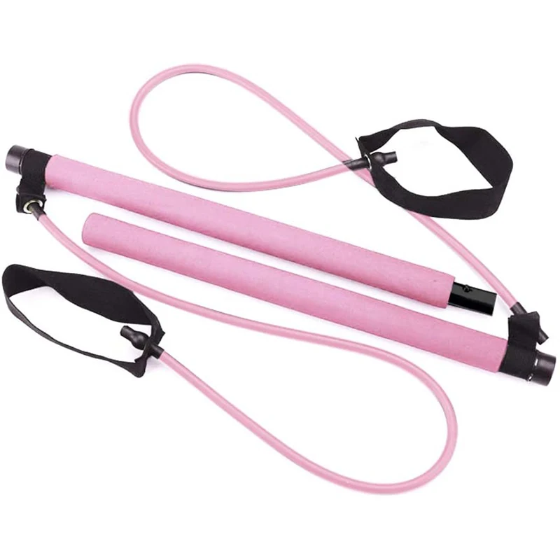 

2021 Agreat Wholesale Hot Seller Yoga Exercise Powerful Pilates Stick Bar Kit, Purple, pink