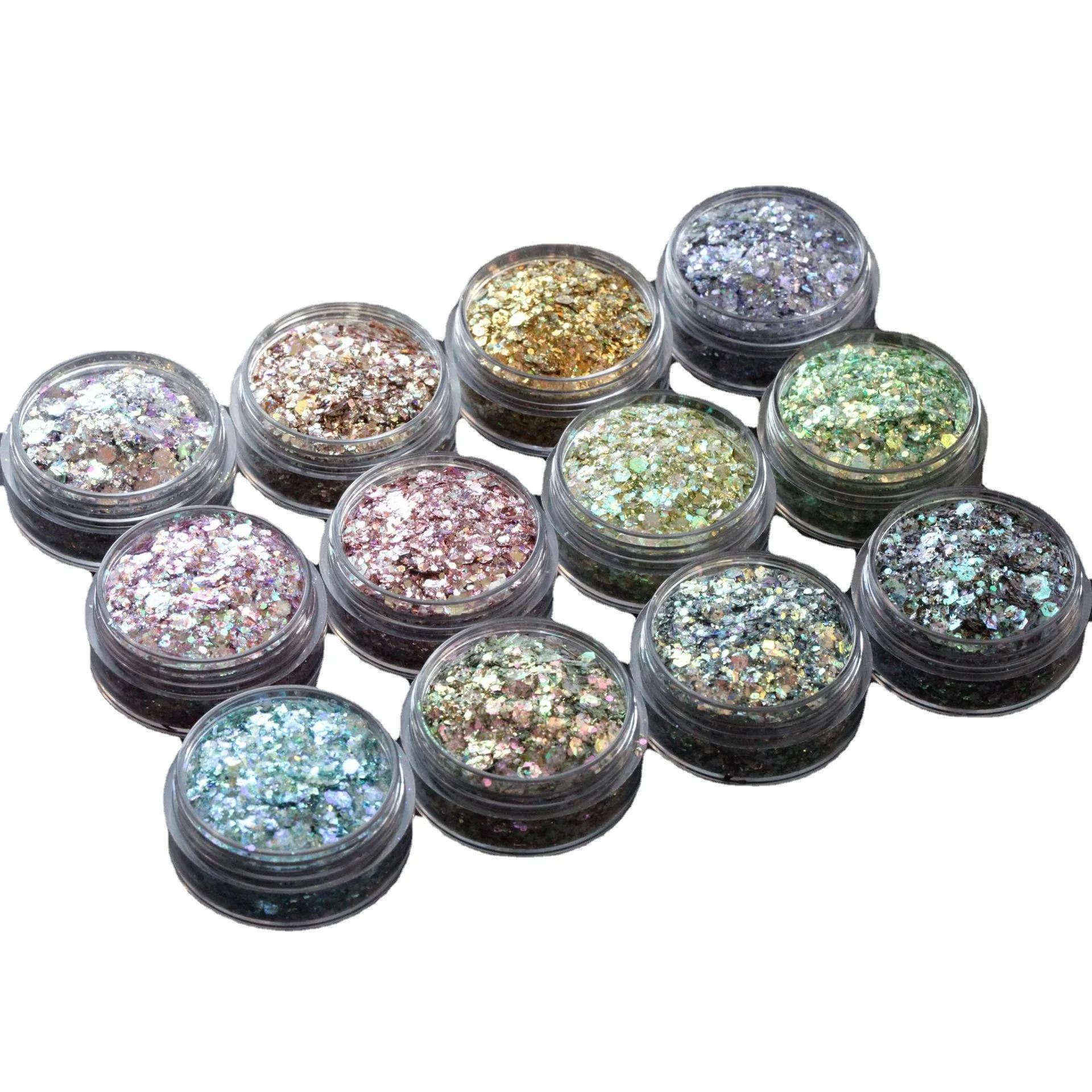 

Hot Sell Glitter Nail Art Glitter Flakes Holographic Laser Powder