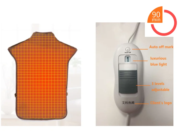 Large Heating Pad For Back And Shoulders Pain Relief,Sable Heating Wrap For Neck With Auto Shut