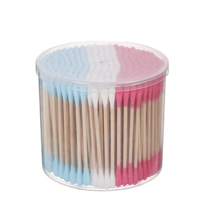 

Spiral Cotton Swab Household Cleaning Stick, Blue+white+red