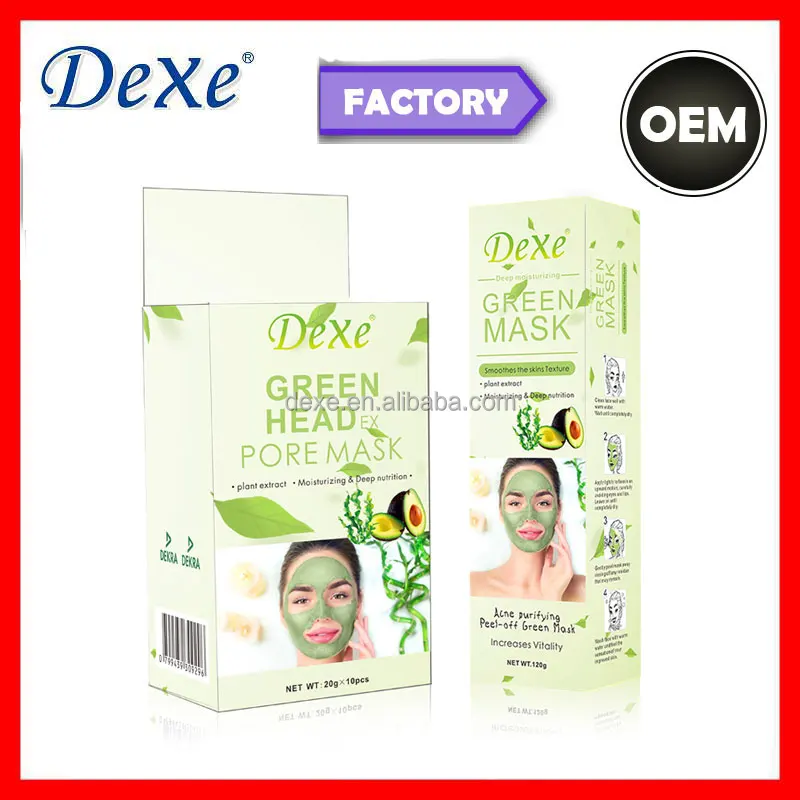 

new arrival Private label natural organic deep cleansing moisturizing blackhead removal anti acne green tea peel off face mask